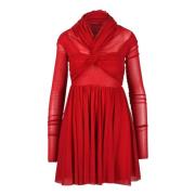 Elegante Nylon Jurk Philosophy di Lorenzo Serafini , Red , Dames