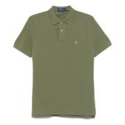 Aangepaste slim fit katoenen mesh polo shirt Ralph Lauren , Green , He...