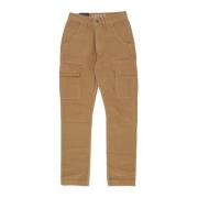 Cargo Broek Khaki Rechte Pijp Alpha Industries , Brown , Heren