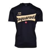 Tshirt Dsquared2 , Black , Heren