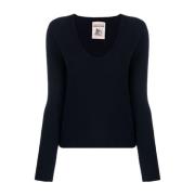 Blauwe Sweater Collectie Semicouture , Blue , Dames