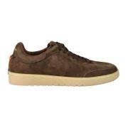 Leren sneakers met rubberen zool Barracuda , Brown , Heren