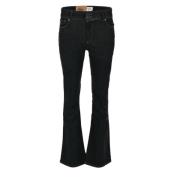 Flare jeans in ebony blue denim DNM Pure , Blue , Dames