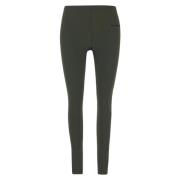 Logo Leggings, Stijlvol en Comfortabel Jil Sander , Green , Dames