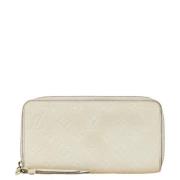 Pre-owned Leather wallets Louis Vuitton Vintage , White , Dames