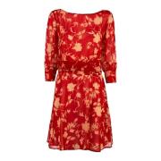 Bloemen Korte Jurk Vrouwen Liu Jo , Red , Dames