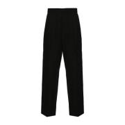 Zwarte M.w. Broek 8373 Dries Van Noten , Black , Heren