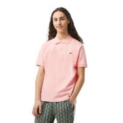 Heren Polo van 100% Katoen Lacoste , Pink , Heren