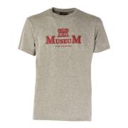 Heren Erik Ronde Hals T-shirt Museum , Brown , Heren