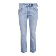 Dames Denim Blauwe Jeans Diesel , Blue , Dames