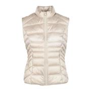 Puffer Vest met Polyester en Polyamide Guess , Beige , Dames