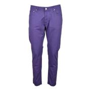 Katoen Elastaan Broek Daniele Alessandrini , Purple , Heren