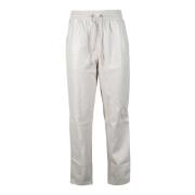 Imitatie Leren Broek Guess , White , Dames