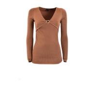 Bruine Trui voor Dames Aw23 Pinko , Brown , Dames