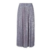 Zilveren Midi Rok voor Vrouwen Patrizia Pepe , Gray , Dames