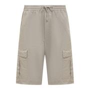 Shorts met trekkoord en zes zakken Barena Venezia , Beige , Heren