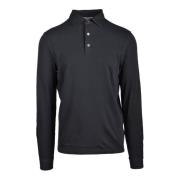 Katoenen Polo Shirt Filippo De Laurentiis , Black , Heren