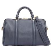 Pre-owned Leather handbags Louis Vuitton Vintage , Blue , Dames