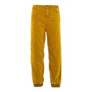 Velvet Joggerbroek voor vrouwen Pinko , Yellow , Dames