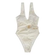 Miller Plunge Badpak Tory Burch , White , Dames