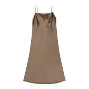 Elegante Babyloma Jurk in Camel Munthe , Brown , Dames