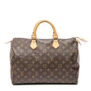 Pre-owned Canvas handbags Louis Vuitton Vintage , Brown , Dames