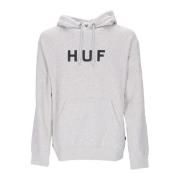 Essentials Logo Hoodie Lange Mouw HUF , Gray , Heren