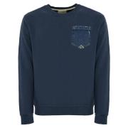 Denim Heart Pocket Sweatshirt Roy Roger's , Blue , Heren