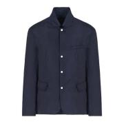 Gewatteerd Zip Blazer Jack Armani Exchange , Blue , Heren