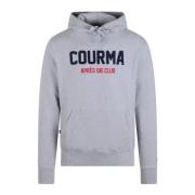 Geborduurde katoenen sweatshirt met capuchon MC2 Saint Barth , Gray , ...