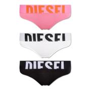 Driepak slips met logo Diesel , Multicolor , Dames