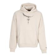 Beige hoodie met voorzak Dolly Noire , Beige , Heren