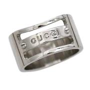 Pre-owned Silver rings Gucci Vintage , Gray , Heren