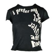 Zachte Modal Cashmere Blend T-shirt Diesel , Black , Dames