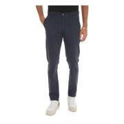 Slim Fit Chino met Logo Gant , Blue , Heren