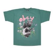 Palm Leaf Heren T-shirt Obey , Green , Heren