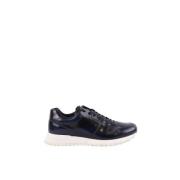 Pre-owned Leather sneakers Louis Vuitton Vintage , Blue , Heren