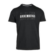 Zwarte T-shirt voor heren Bikkembergs , Black , Heren