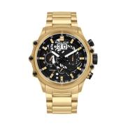 Gouden Chronograaf Quartz Herenhorloge Police , Yellow , Heren