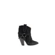 Pre-owned Leather boots Isabel Marant Pre-owned , Black , Dames