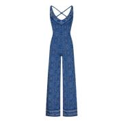 Blauwe Kruisrug Jumpsuit Circus Hotel , Blue , Dames