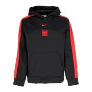 Chicago Bulls Courtside Hoodie Zwart/Rood Nike , Black , Heren