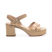 Platte sandalen met SANDALO-stijl Roberto Festa , Beige , Dames