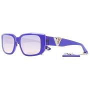 Paarse Dames Zonnebril Verloop Rechthoekig Guess , Purple , Dames