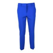 Elegante Katoenmix Broek Simona Corsellini , Blue , Dames