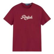 Rode Loper T-Shirt Polo Ralph Lauren , Pink , Heren