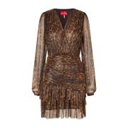 Stijlvolle Angel Jurk voor Feesten Cras , Brown , Dames