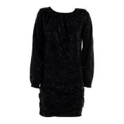 Korte jurk met bling-details Diesel , Black , Dames