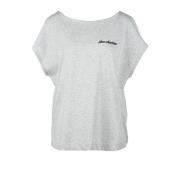 Grijze Katoenen T-Shirt, Love Moschino Collectie Love Moschino , Gray ...