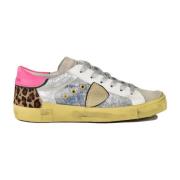 Sneakers met rubberen zool, leermix Philippe Model , Multicolor , Dame...